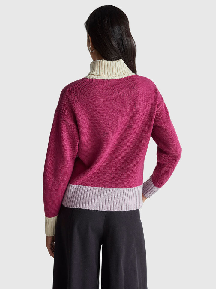 TURTLE NECK SWEATER Women image number 2